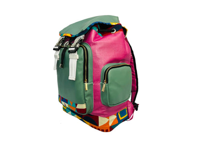 Guava Mint Shapes Maya Backpack