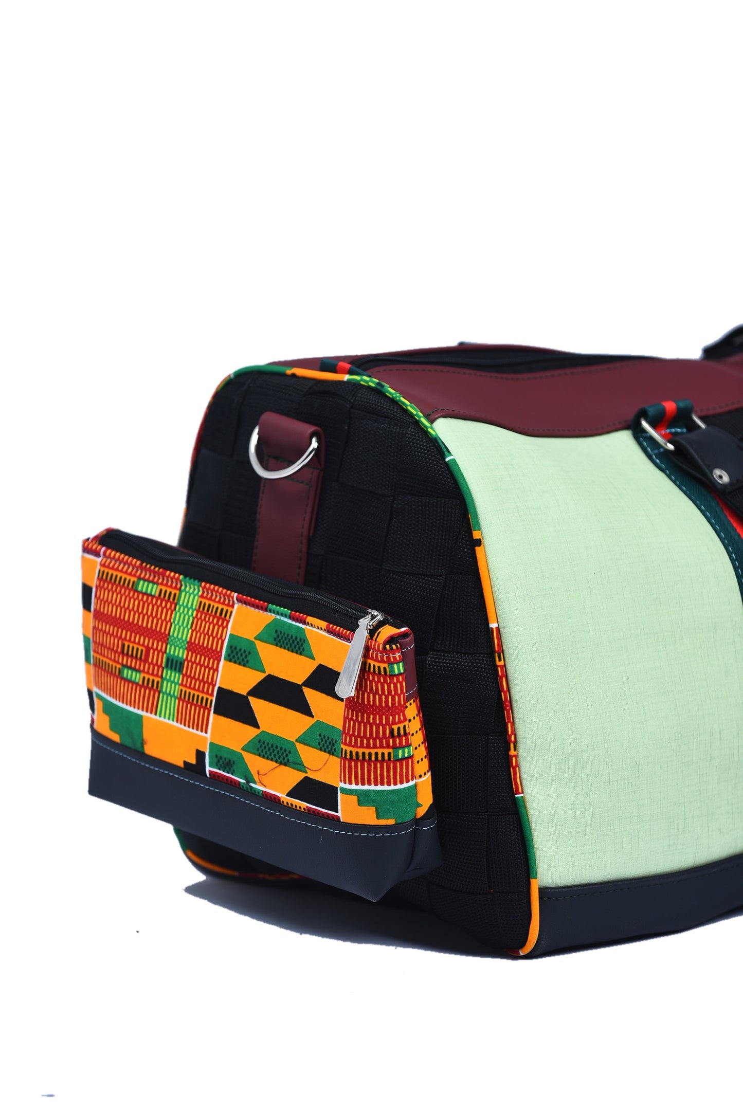 Kente Turquoise Duffle