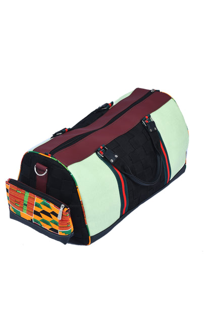 Kente Turquoise Duffle